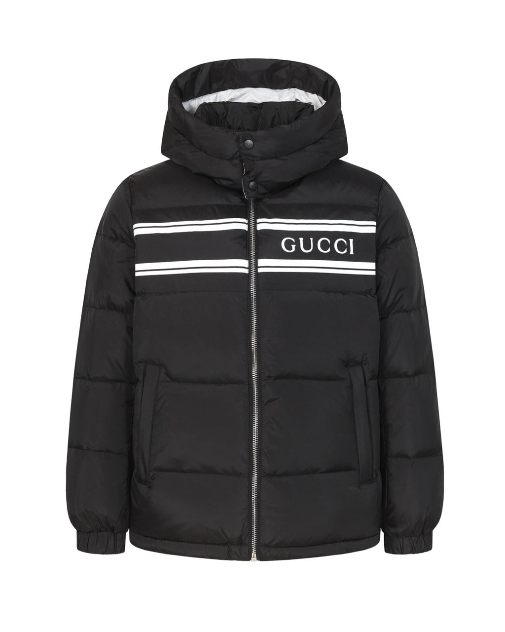 Detachable hooded down jacket