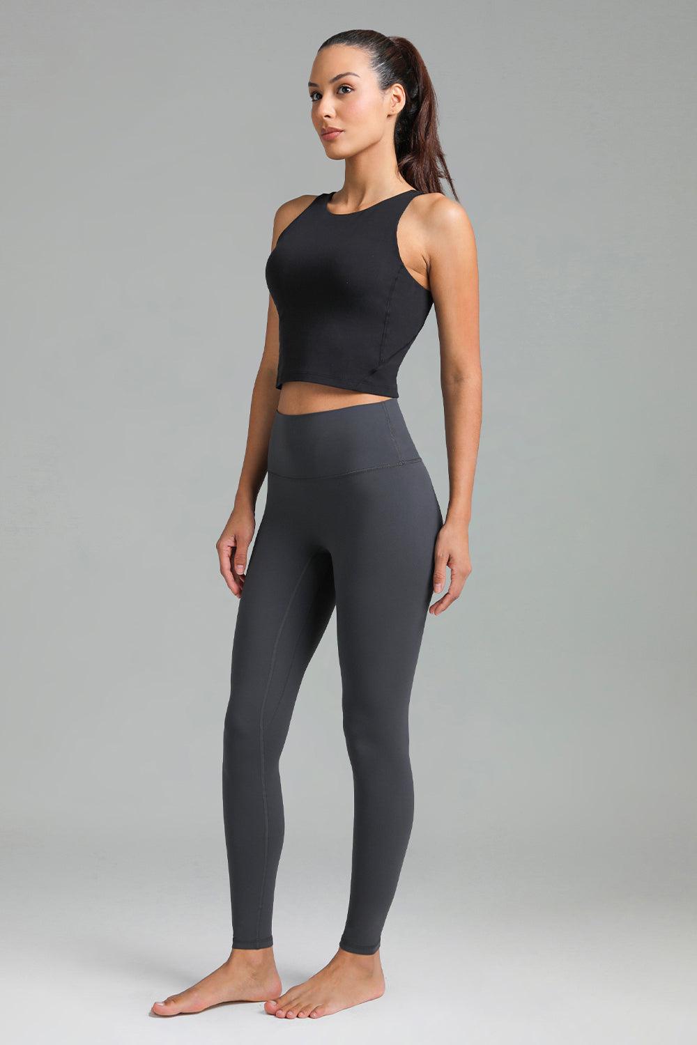 Dreamlux High Waisted No Front Seam Workout Full Length Leggings 28