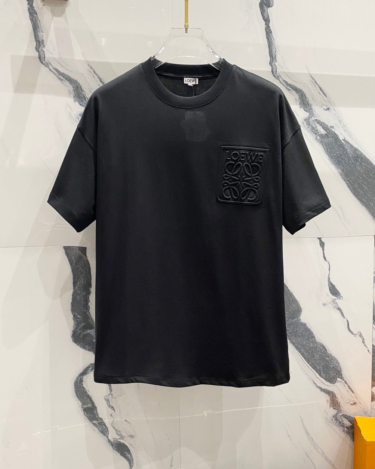 3D cotton crew neck T-shirt