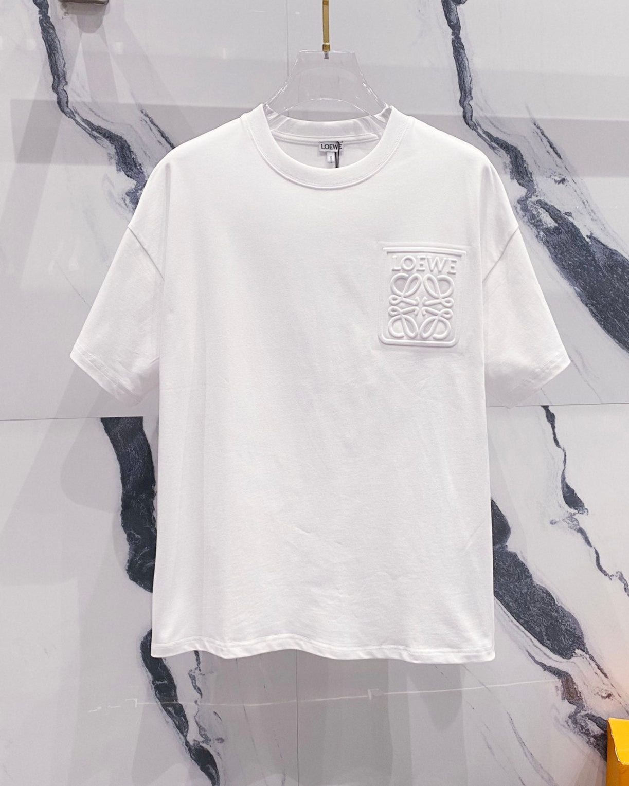 3D cotton crew neck T-shirt