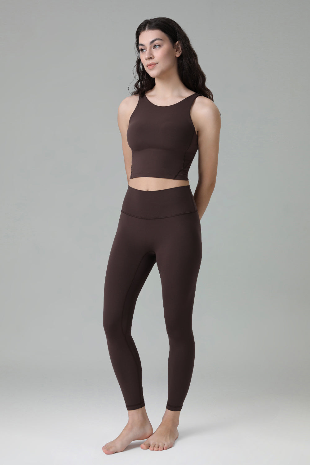 Dreamlux High Waisted No Front Seam Workout 7/8 Leggings 25