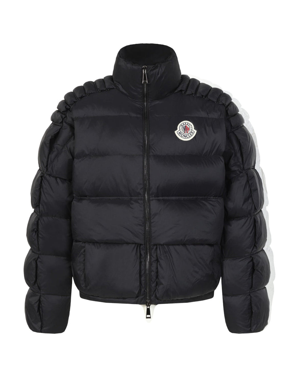 3D Quilted Zip-Up Down Jacket