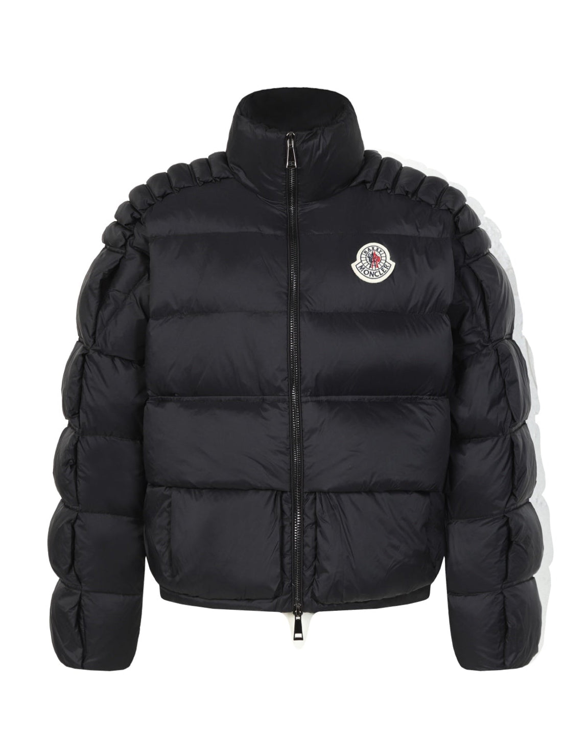 3D Quilted Zip-Up Down Jacket