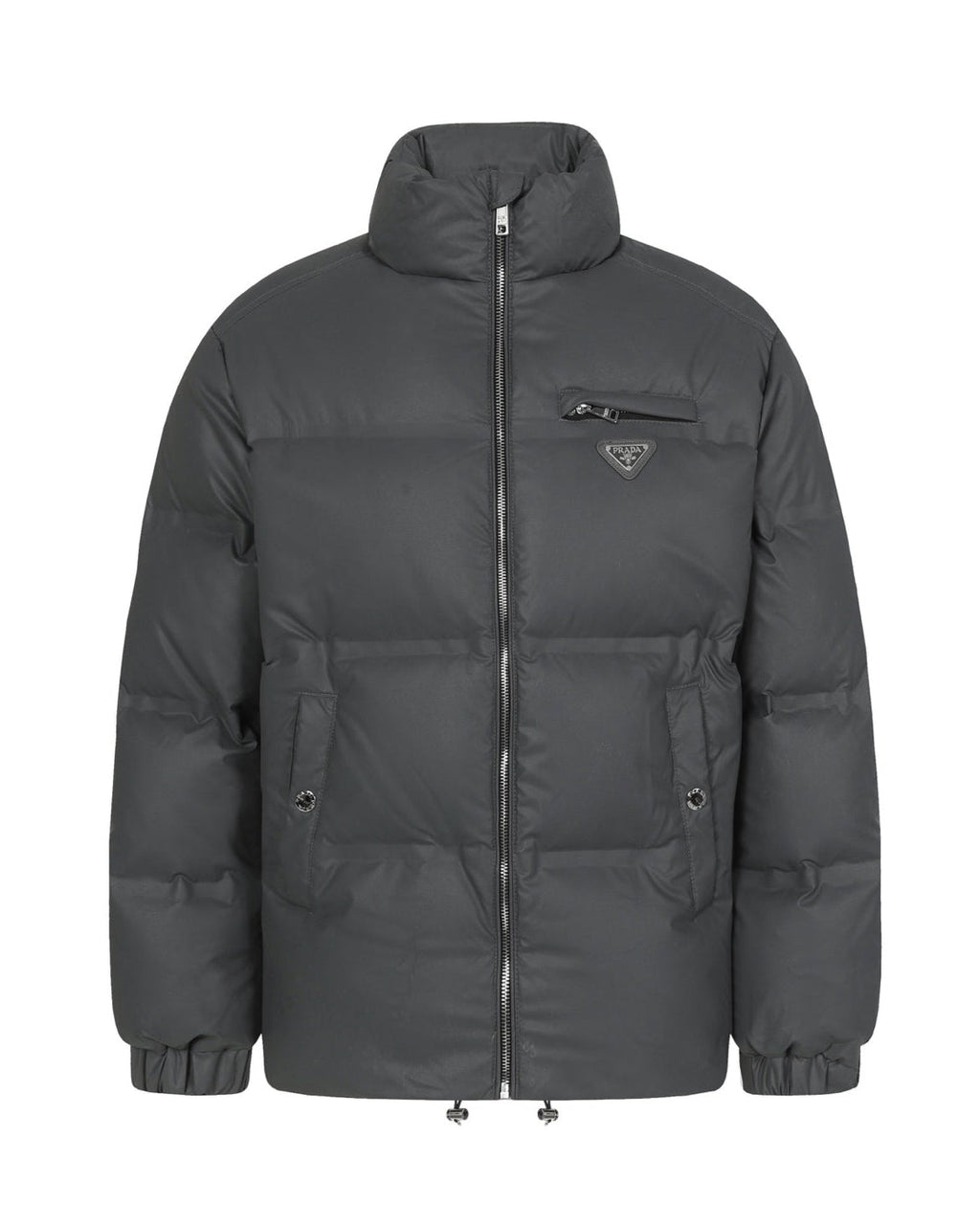 Stand Collar Grey Down Jacket