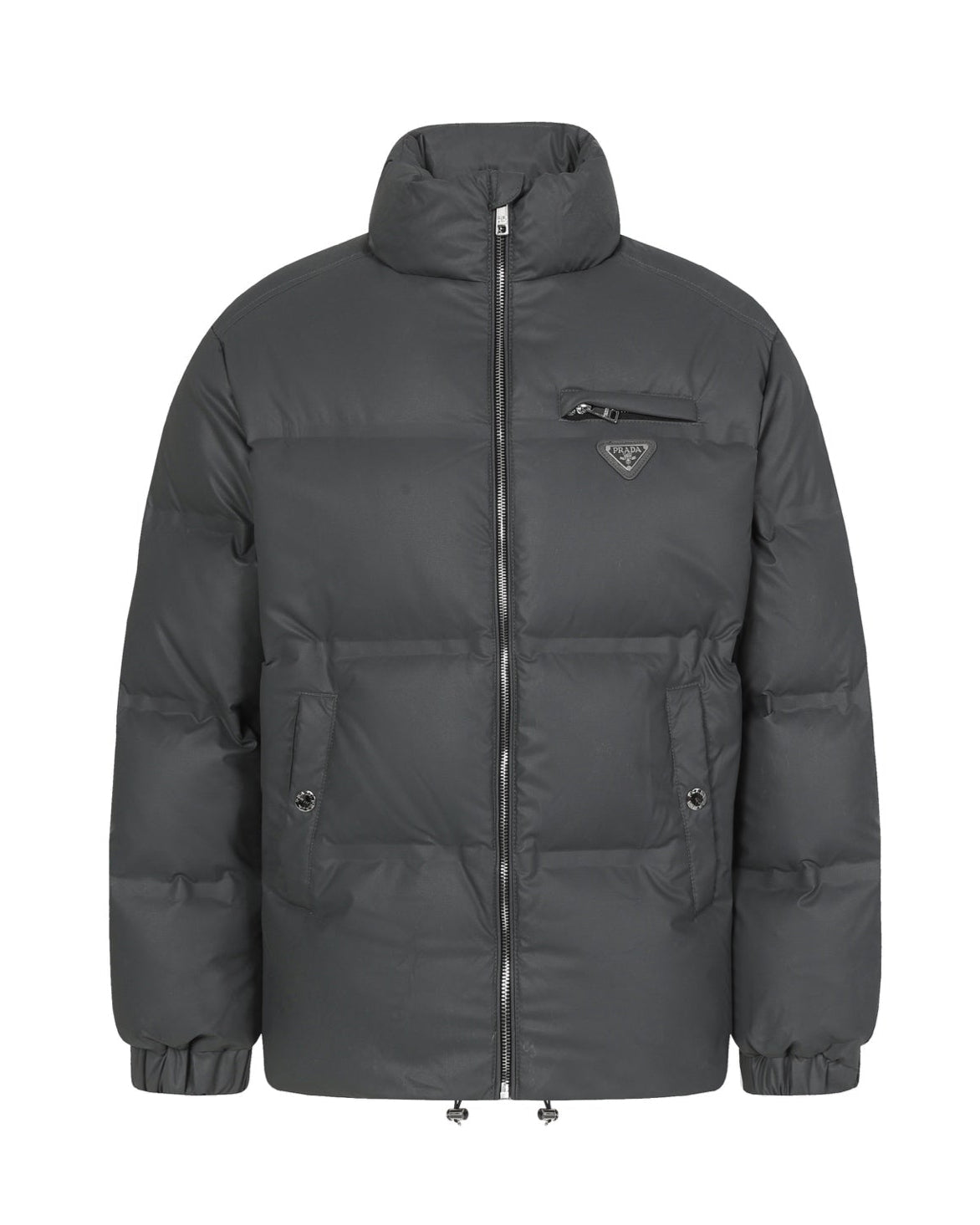 Stand Collar Grey Down Jacket