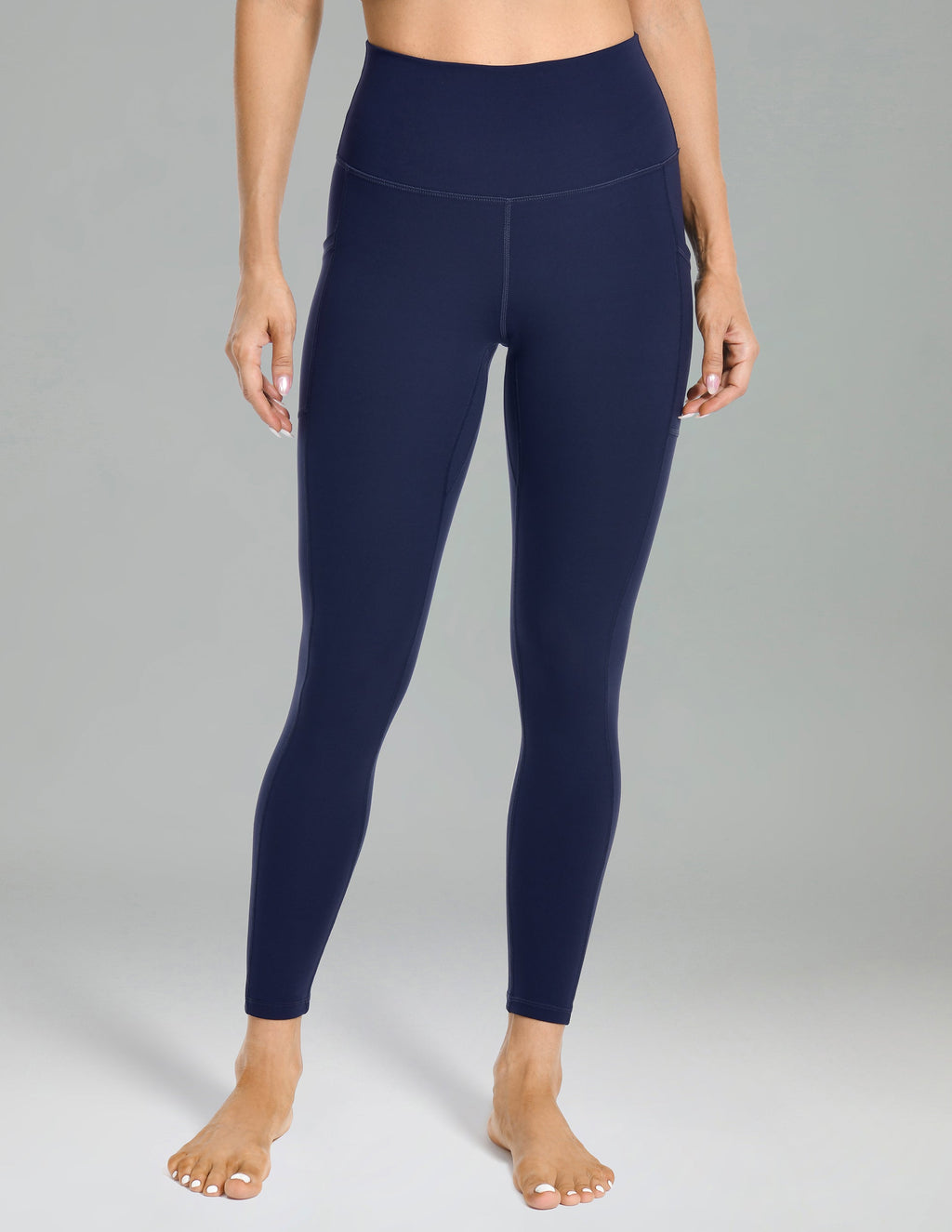 Essential No-Roll High Waisted Sports Leggings 25 w/Pockets