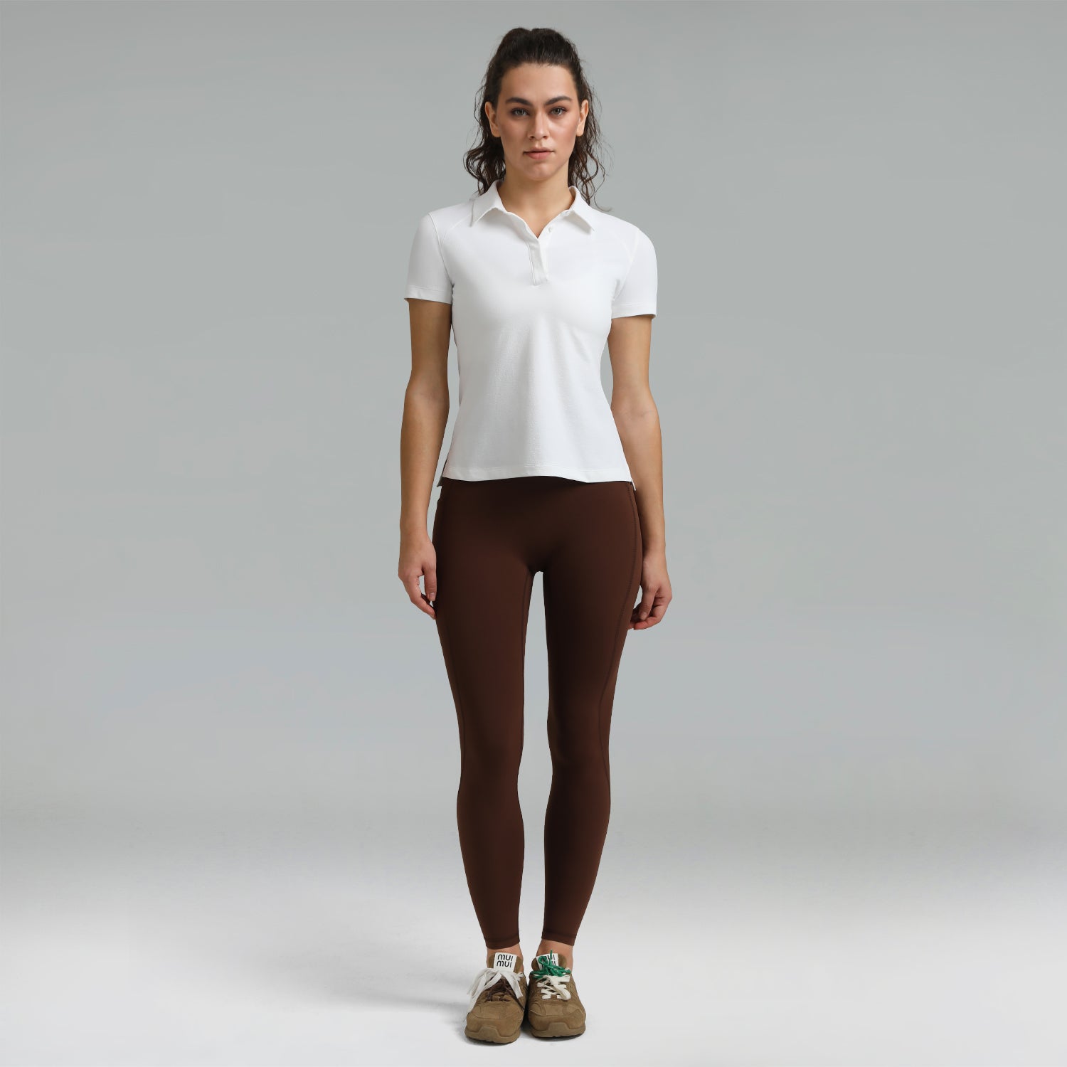 Dreamlux High Waisted No Front Seam Workout Full Length Leggings 28 w/Pockets