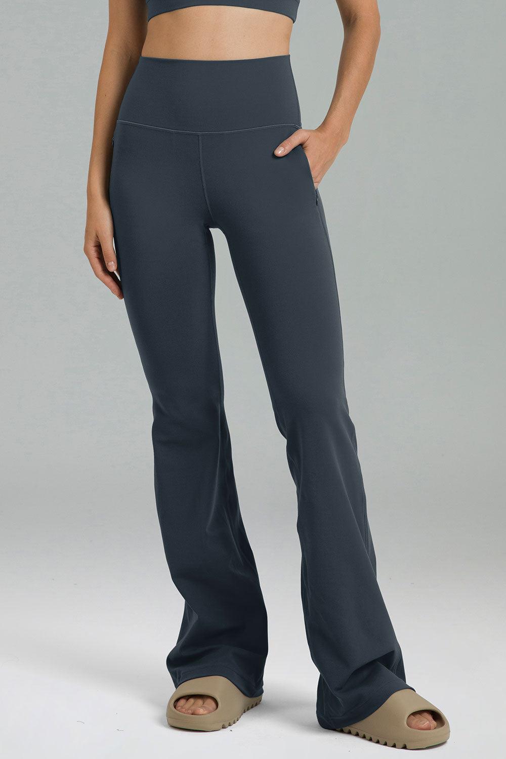 Dreamlux Zip Pocket Yoga Pants Flared Legging Bootcut 29.5