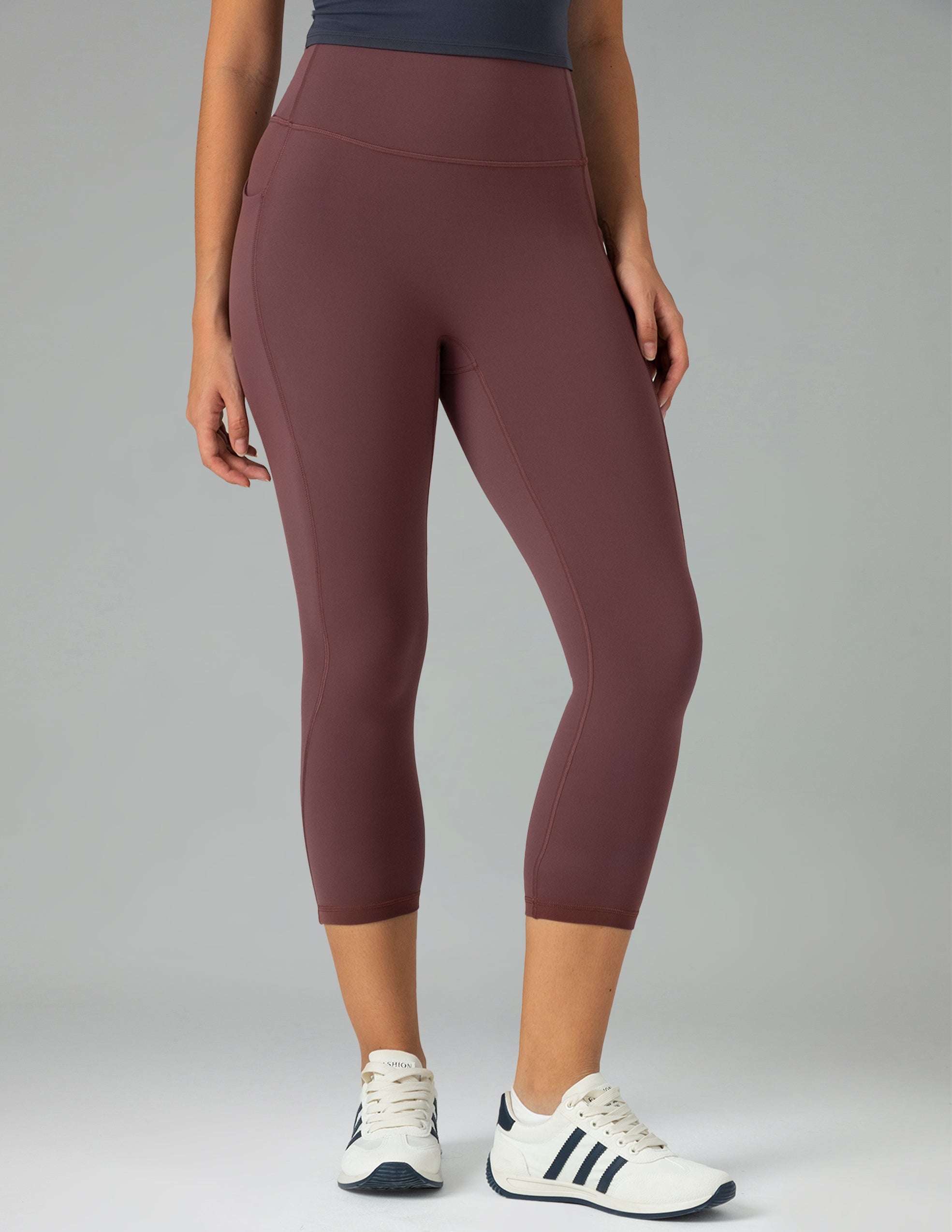 Dreamlux High Waisted No Front Seam 21 Workout Leggings w/Pockets