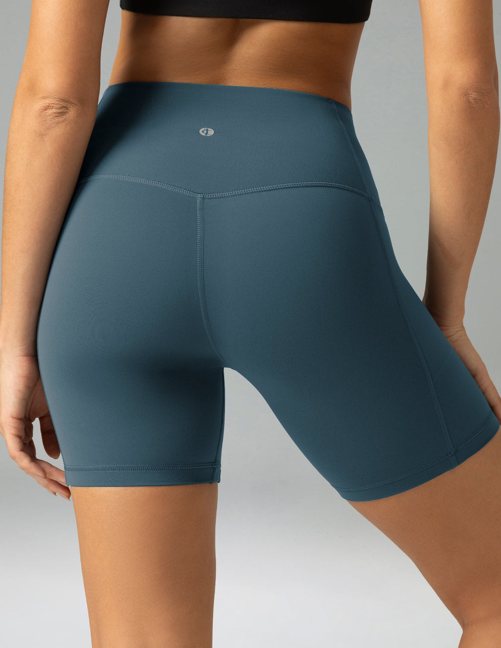 Dreamlux High Waisted No Front Seam 6 Legging Shorts w/Pockets