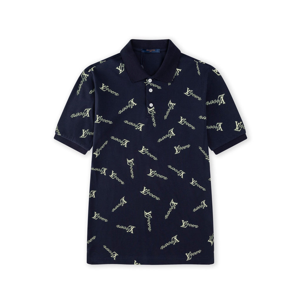 Irregular Print Polo Shirt