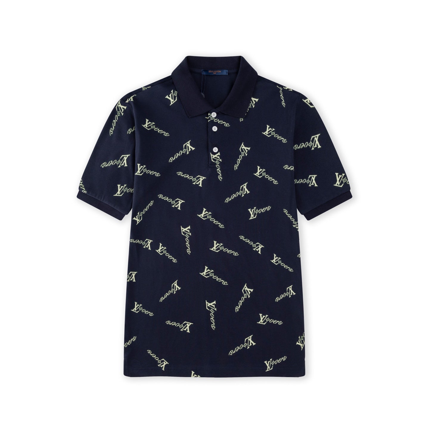 Irregular Print Polo Shirt