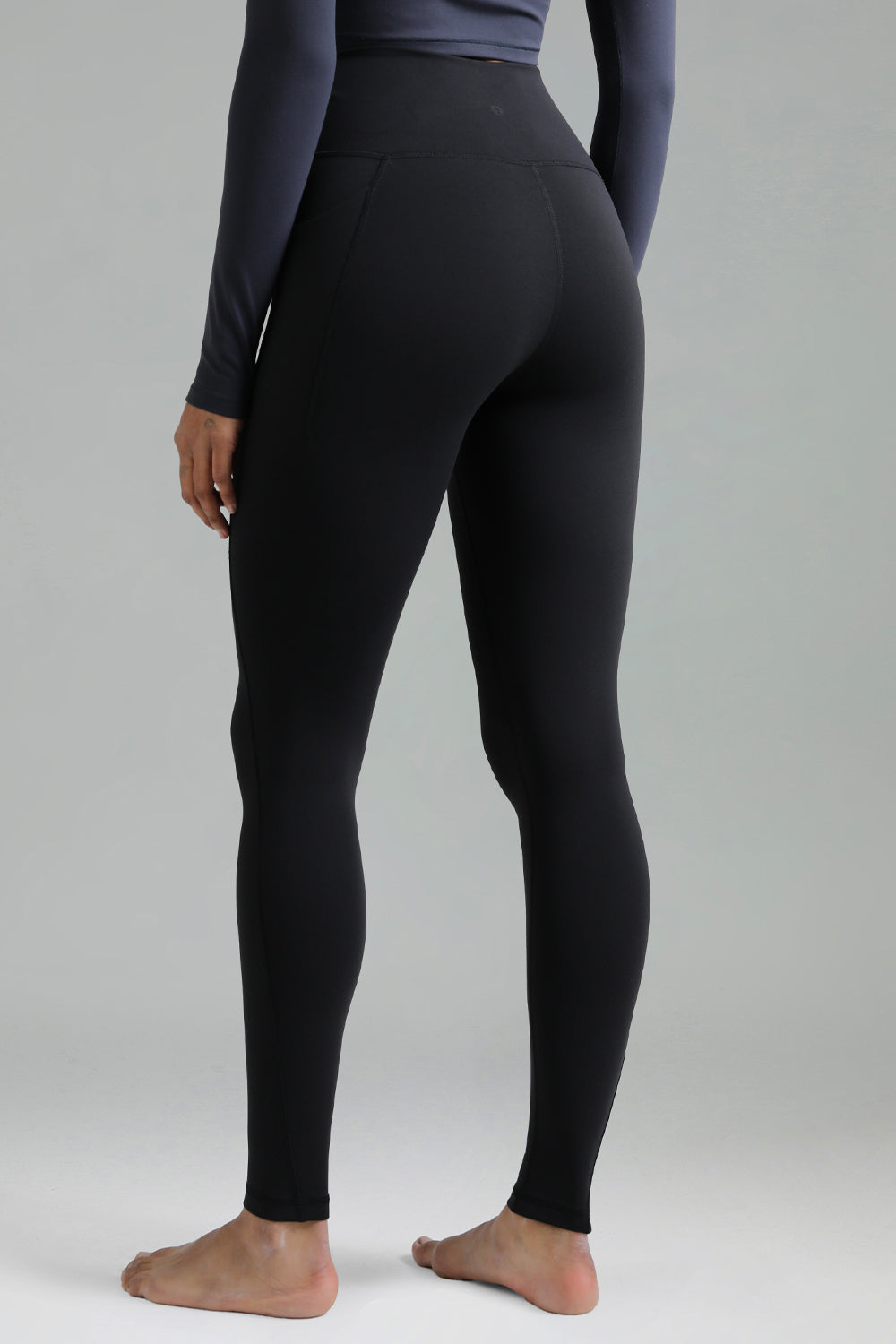 Dreamlux High Waisted No Front Seam Workout Full Length Leggings 28 w/Pockets