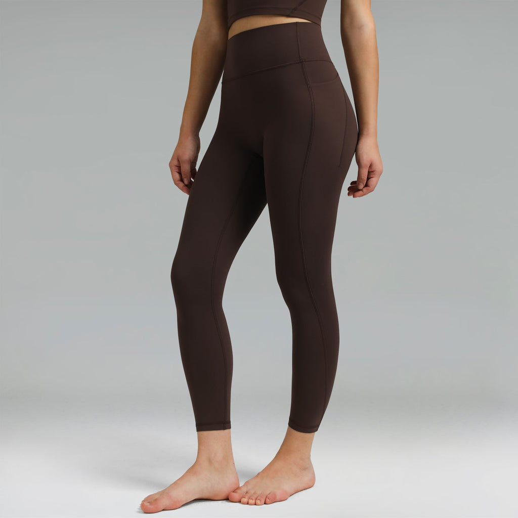 Dreamlux High Waisted No Front Seam Workout 7/8 Leggings w/Pockets