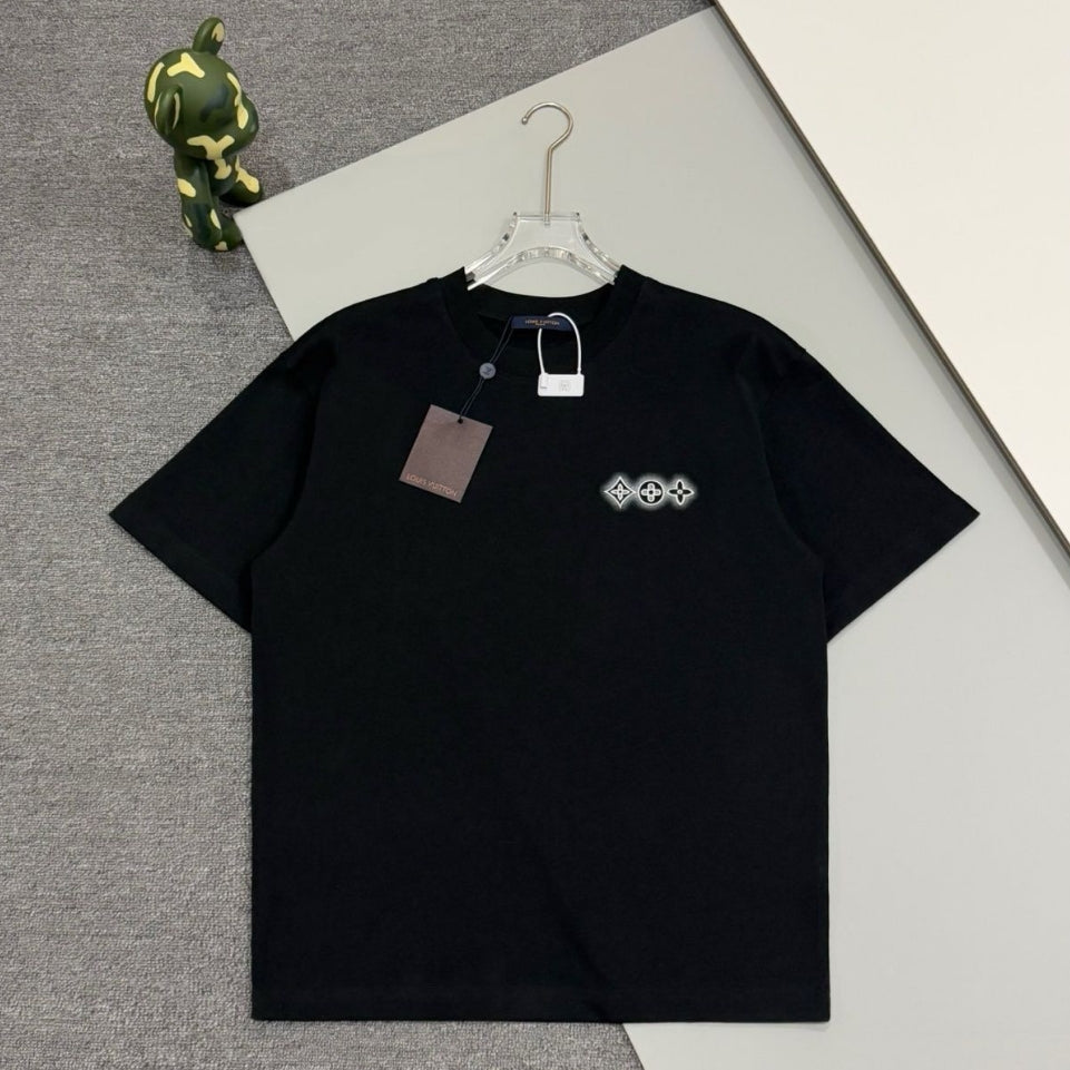 Embroidered graffiti cotton T-shirt