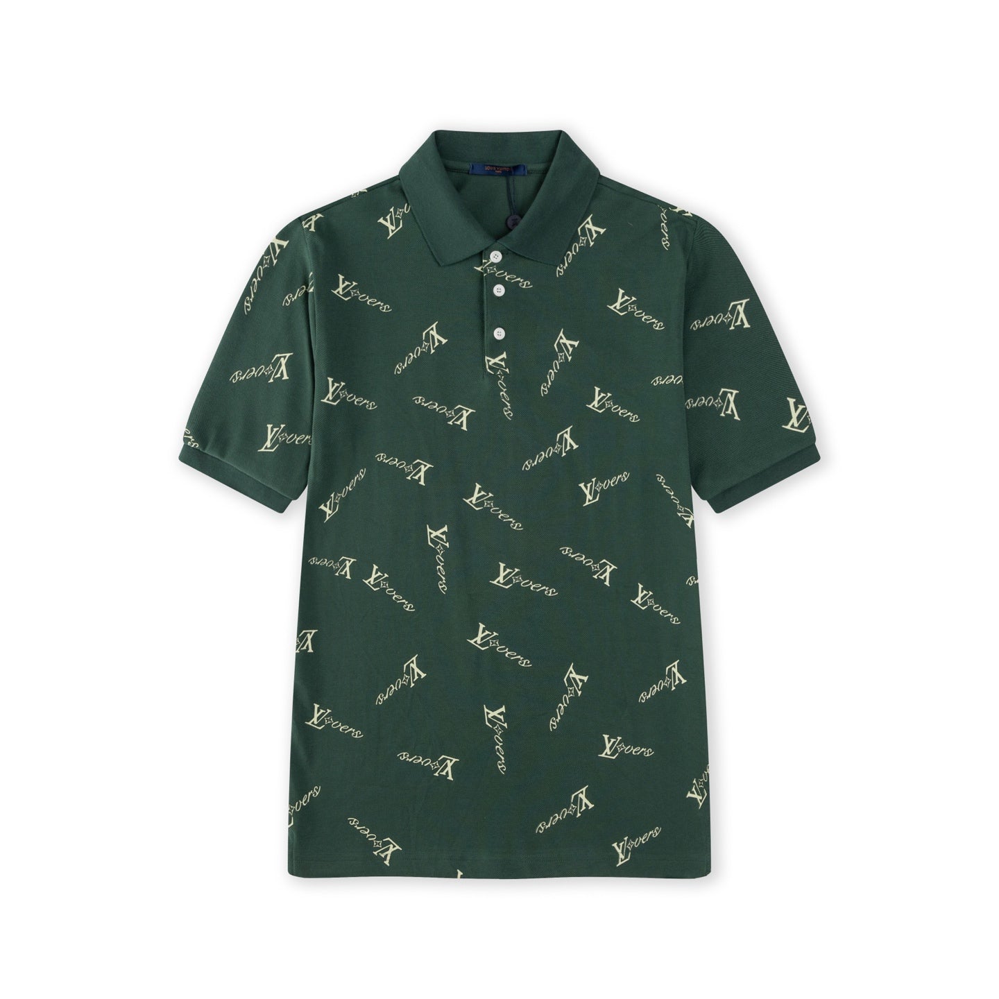 Irregular Print Polo Shirt