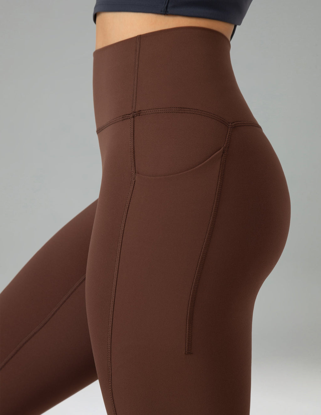 Dreamlux High Waisted No Front Seam 21 Workout Leggings w/Pockets