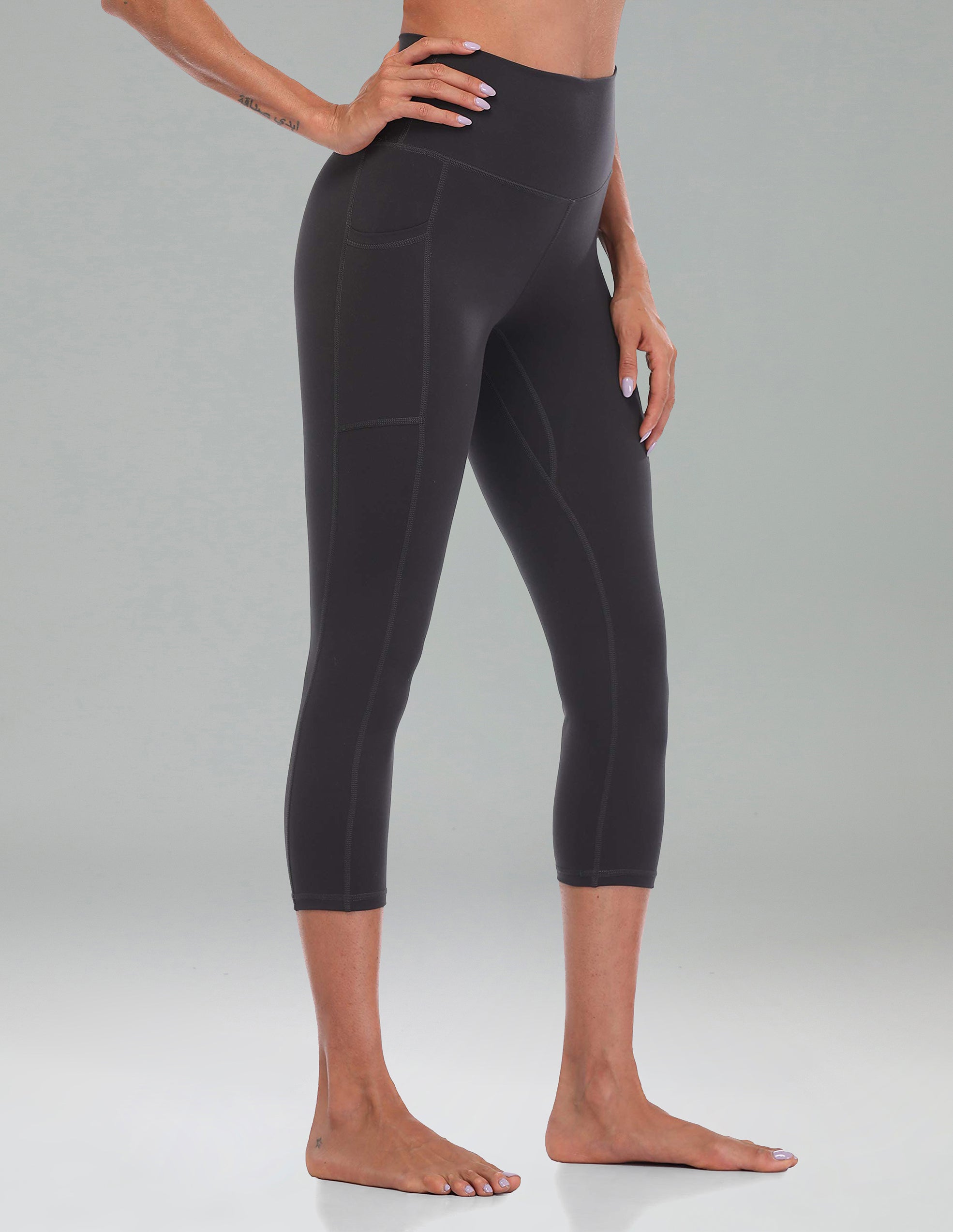 Essential No-Roll High Waisted Sports Leggings w/Pockets 21