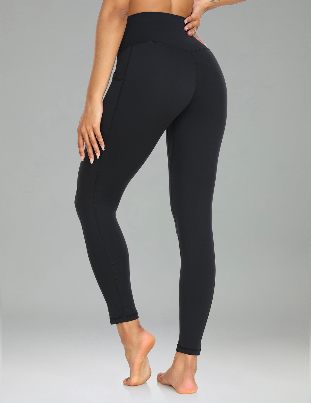 Essential No-Roll High Waisted Sports Leggings 25 w/Pockets