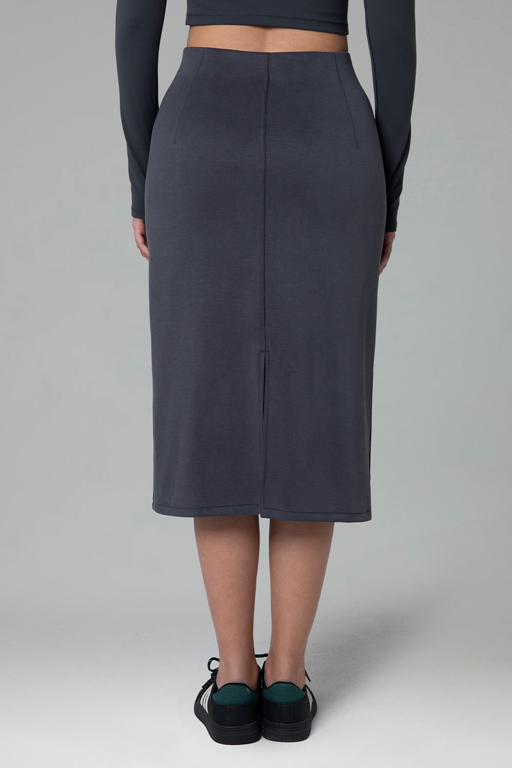 Modal Streamline Midi Skirts w/Pockets