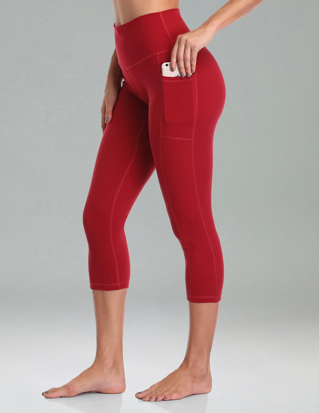 Essential No-Roll High Waisted Sports Leggings w/Pockets 21