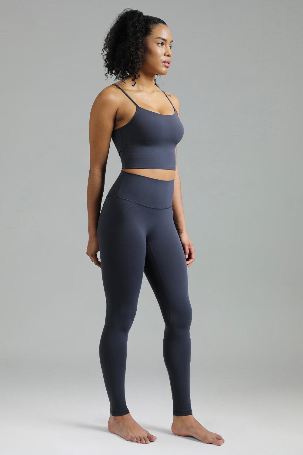 Dreamlux High Waisted No Front Seam Workout Full Length Leggings 28