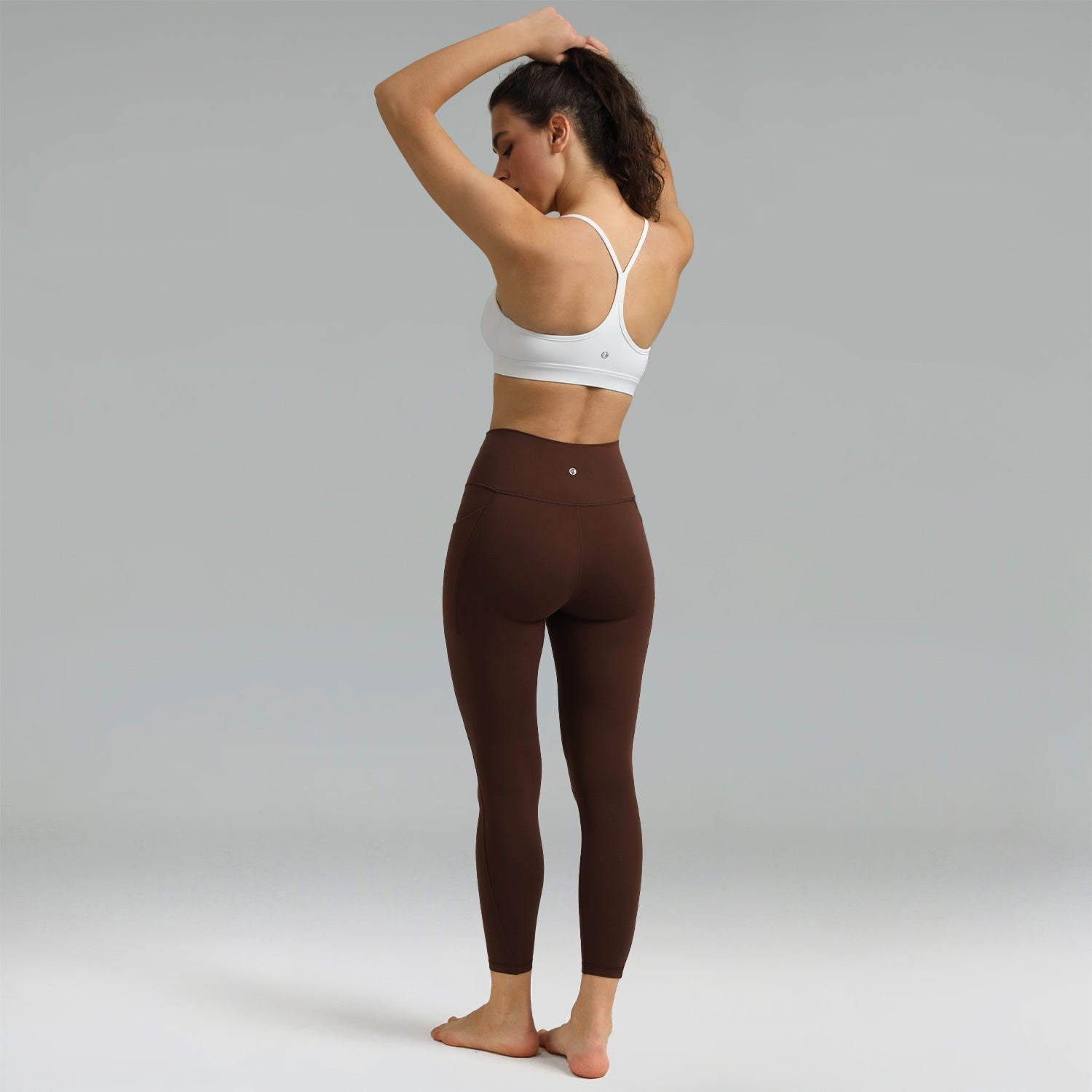 Dreamlux High Waisted No Front Seam Workout 7/8 Leggings w/Pockets