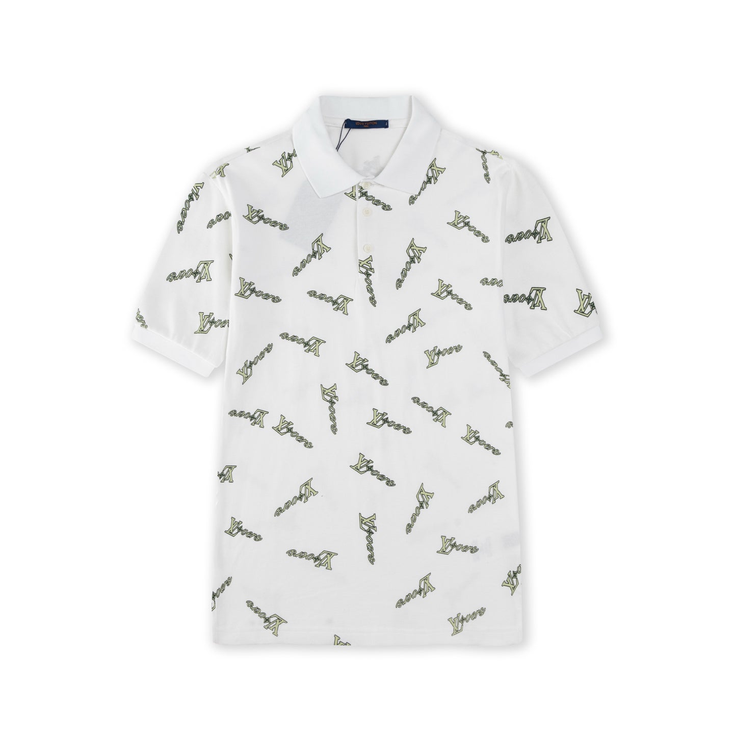 Irregular Print Polo Shirt
