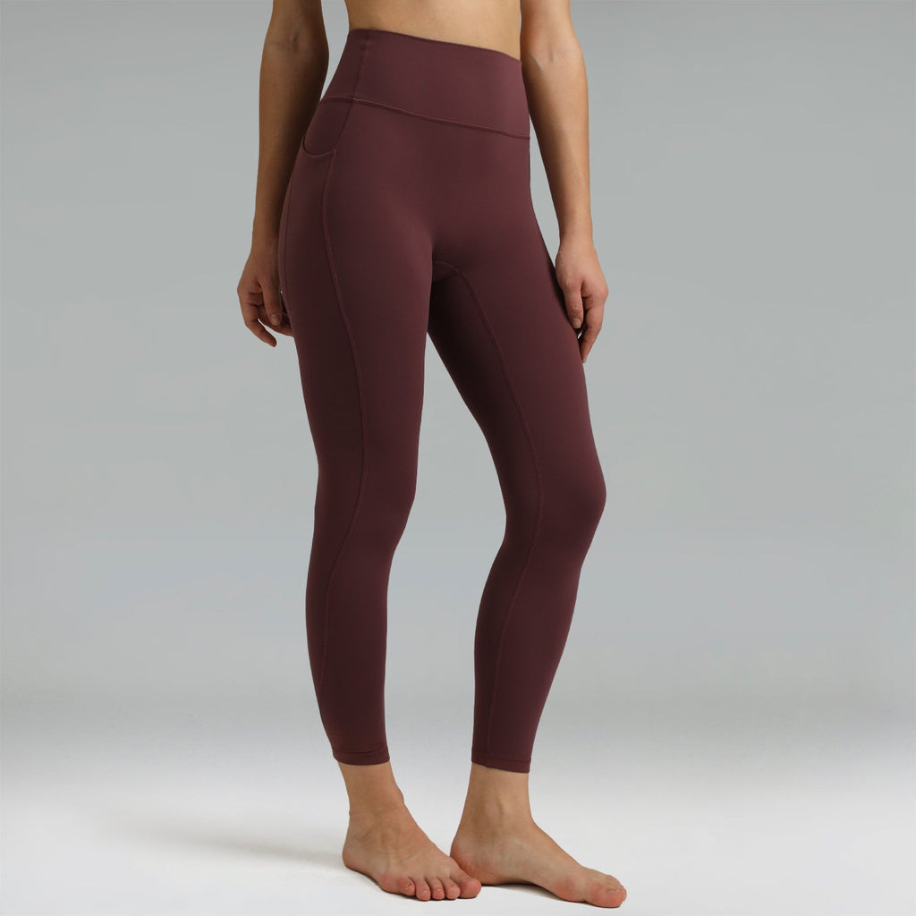 Dreamlux High Waisted No Front Seam Workout 7/8 Leggings w/Pockets