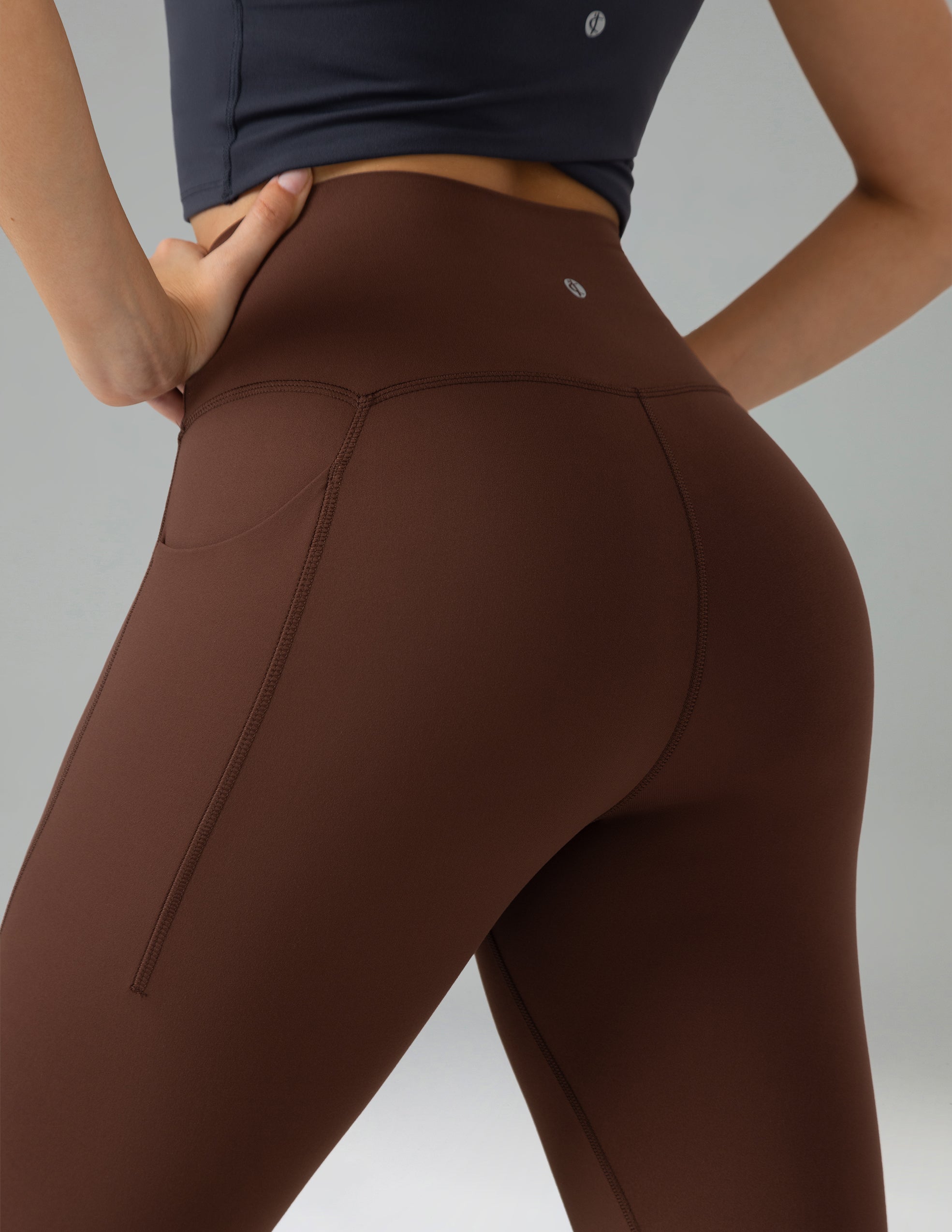 Dreamlux High Waisted No Front Seam 21 Workout Leggings w/Pockets