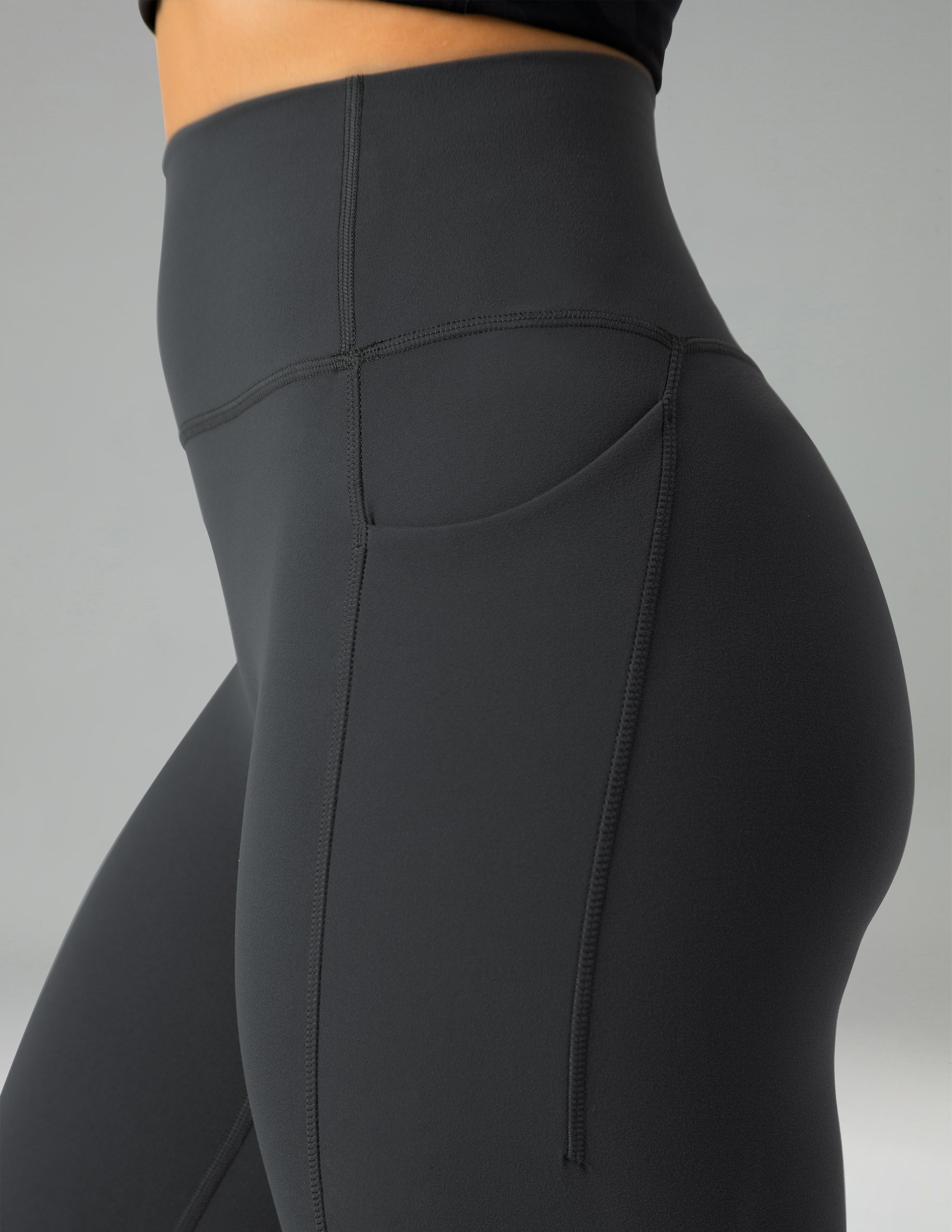 Dreamlux High Waisted No Front Seam 21 Workout Leggings w/Pockets