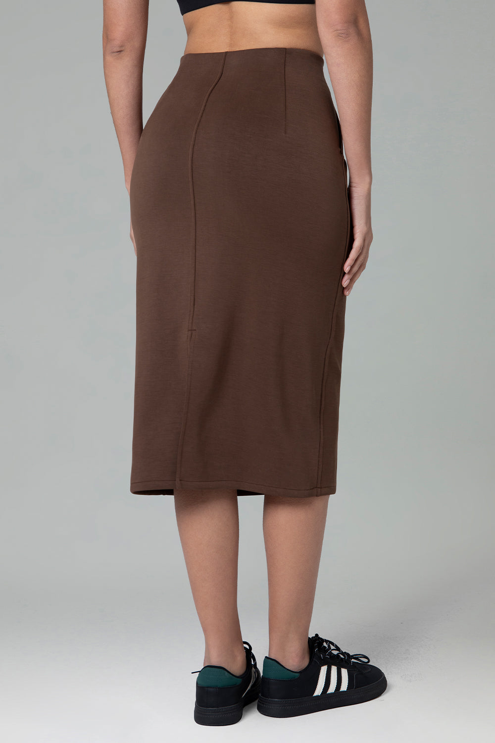Modal Streamline Midi Skirts w/Pockets