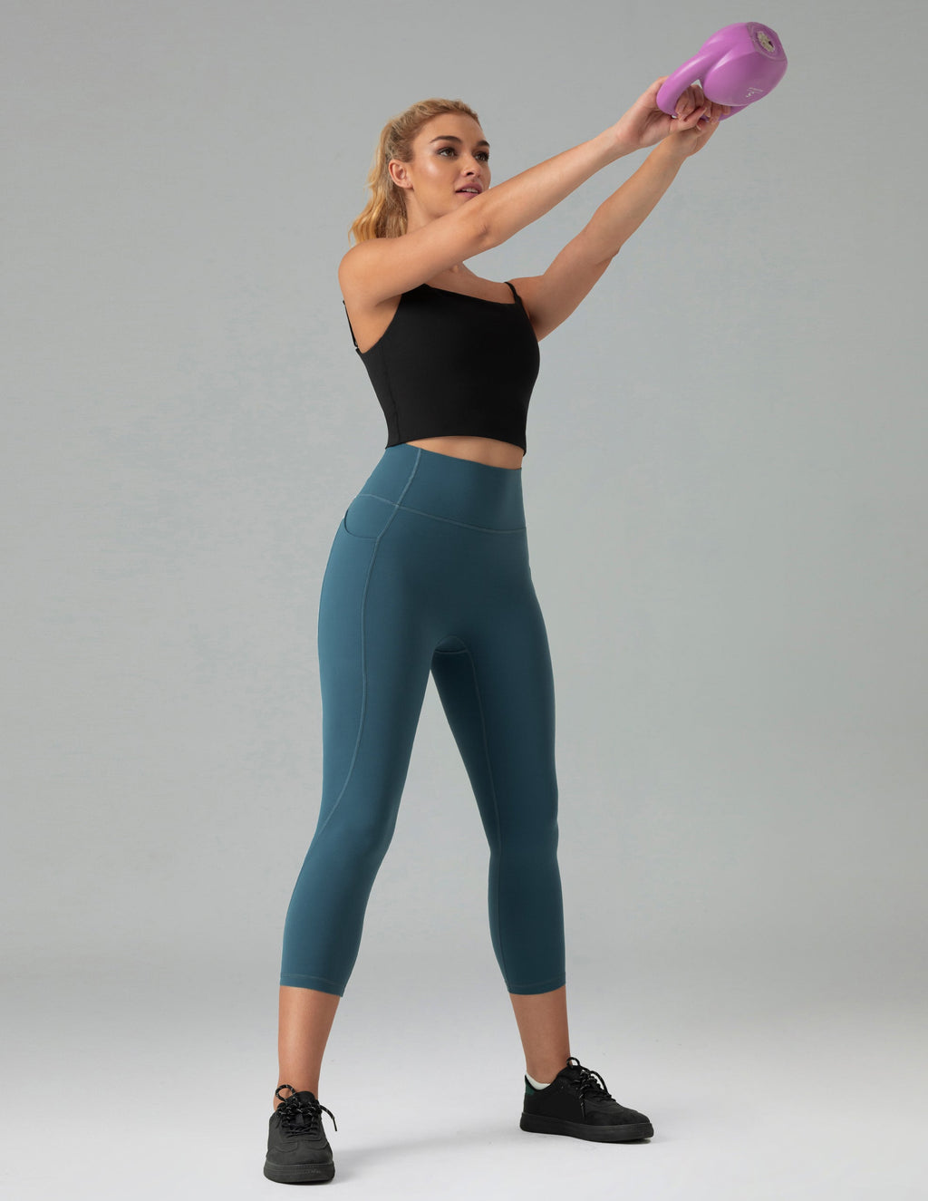 Dreamlux High Waisted No Front Seam 21 Workout Leggings w/Pockets