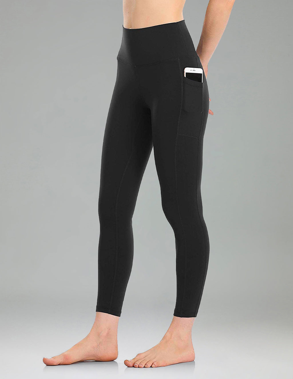 Essential No-Roll High Waisted Sports Leggings 25 w/Pockets