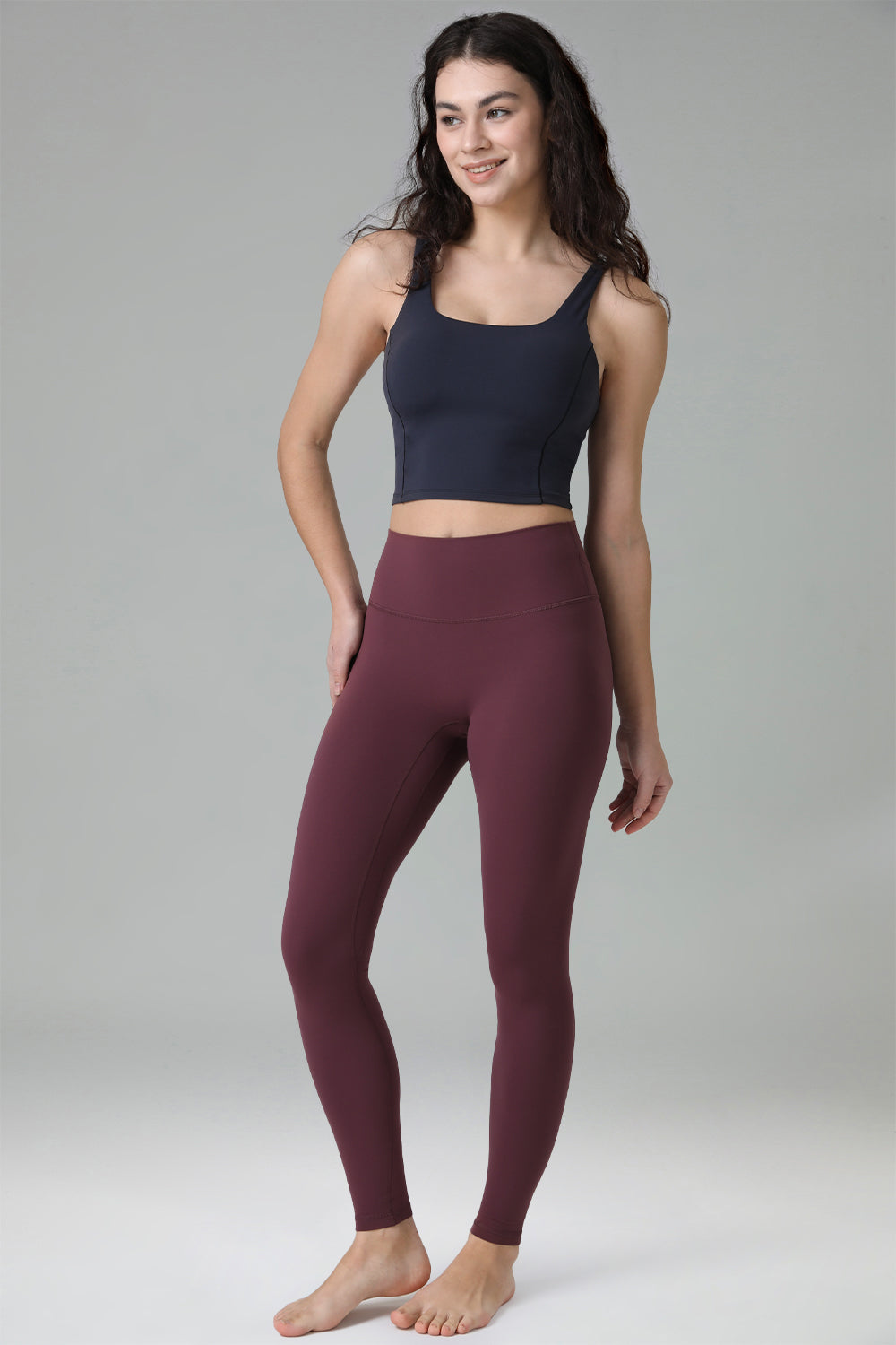 Dreamlux High Waisted No Front Seam Workout Full Length Leggings 28