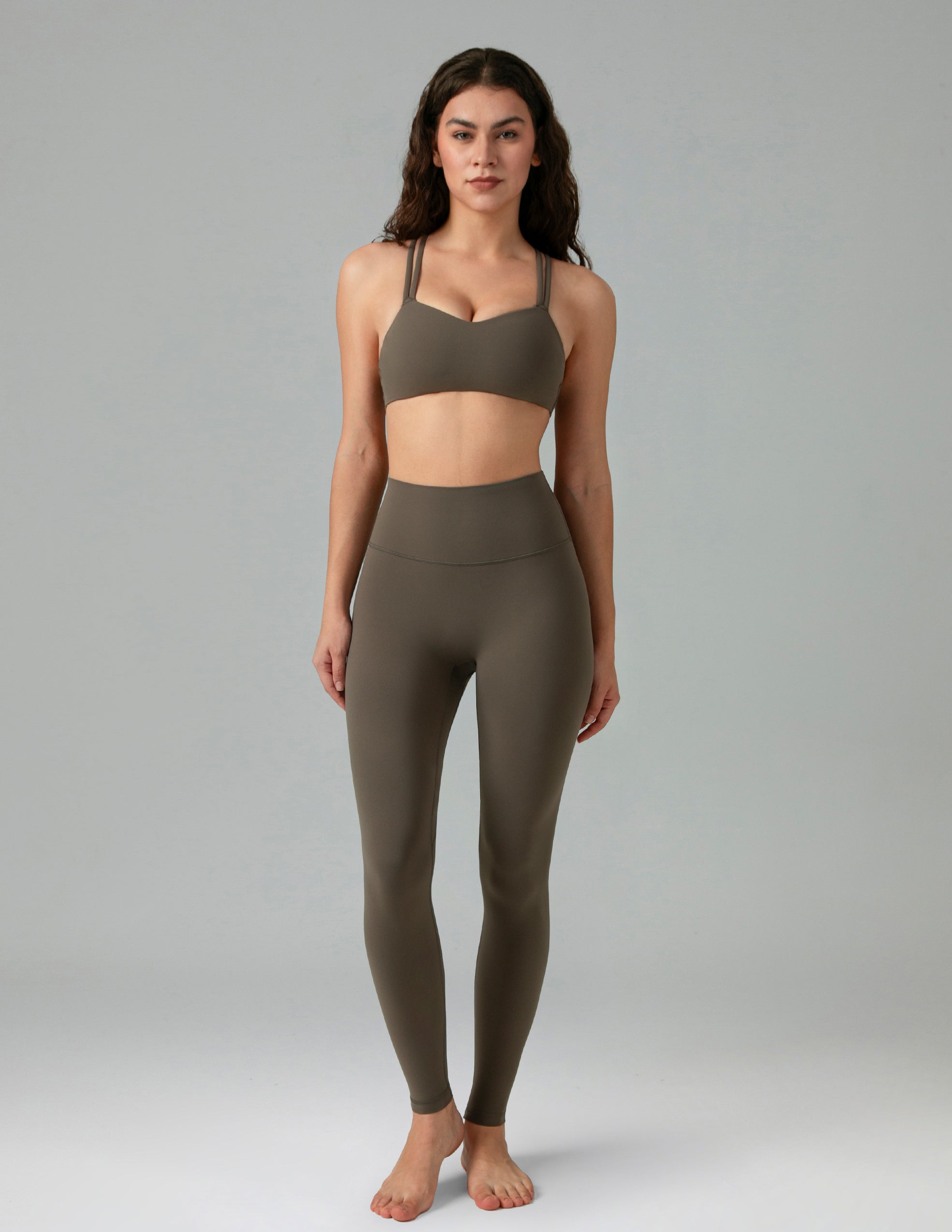 Dreamlux High Waisted No Front Seam Workout Full Length Leggings 28