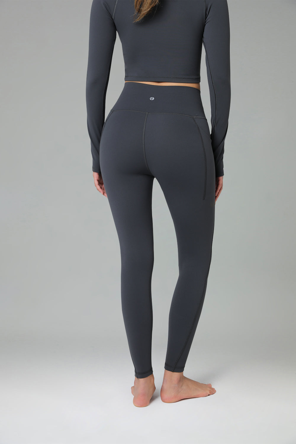 Dreamlux High Waisted No Front Seam Workout 7/8 Leggings w/Pockets