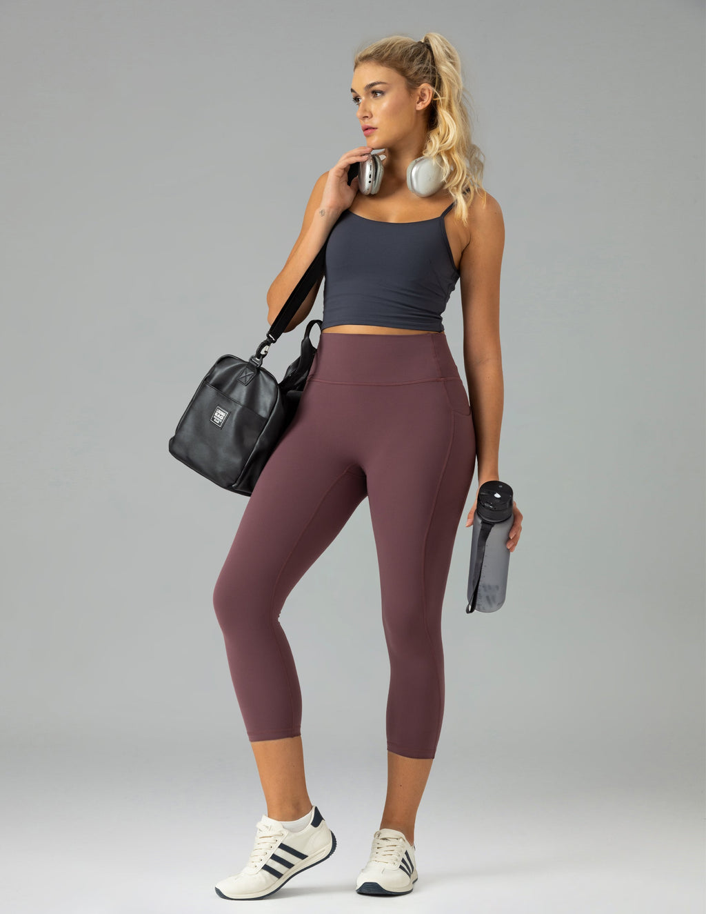 Dreamlux High Waisted No Front Seam 21 Workout Leggings w/Pockets