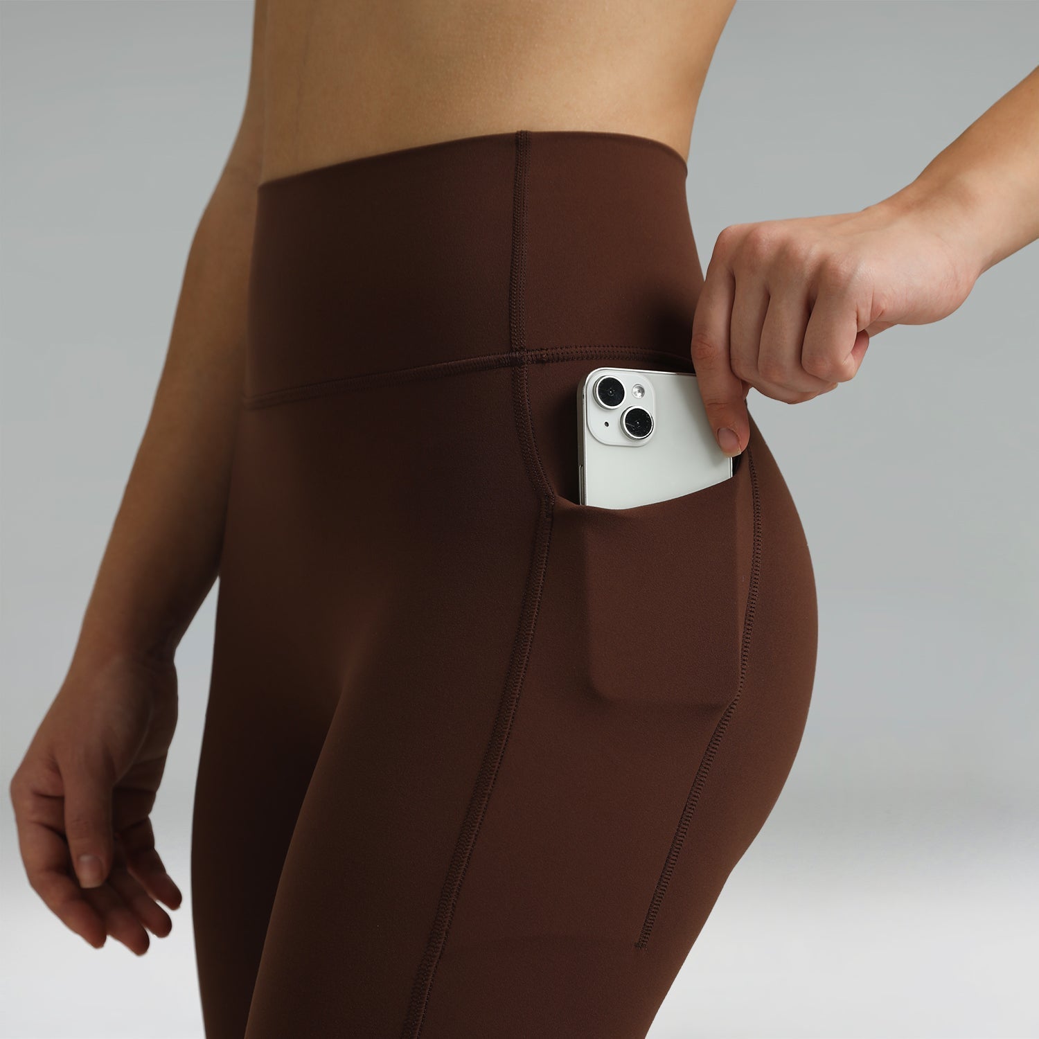 Dreamlux High Waisted No Front Seam Workout 7/8 Leggings w/Pockets