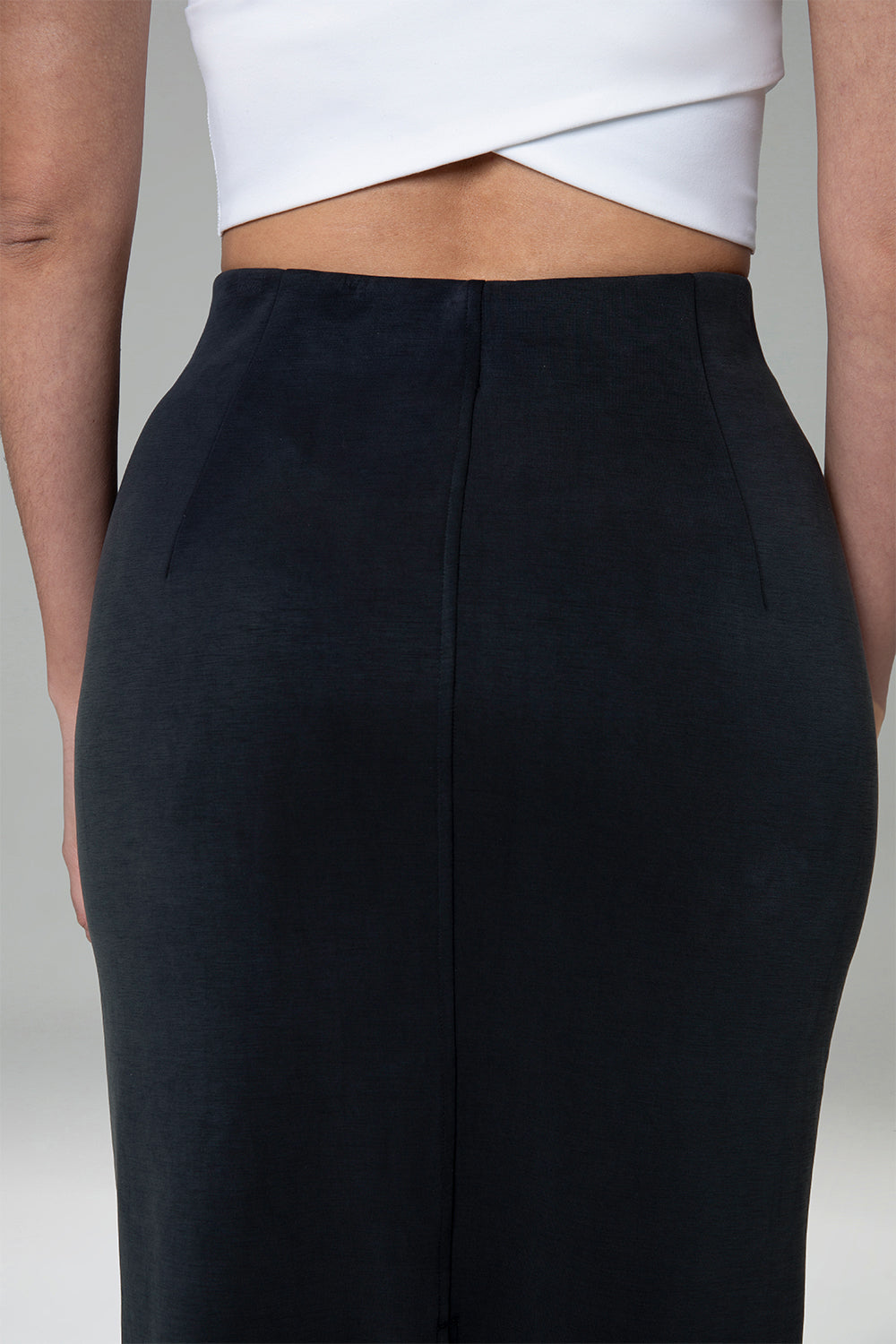 Modal Streamline Midi Skirts w/Pockets