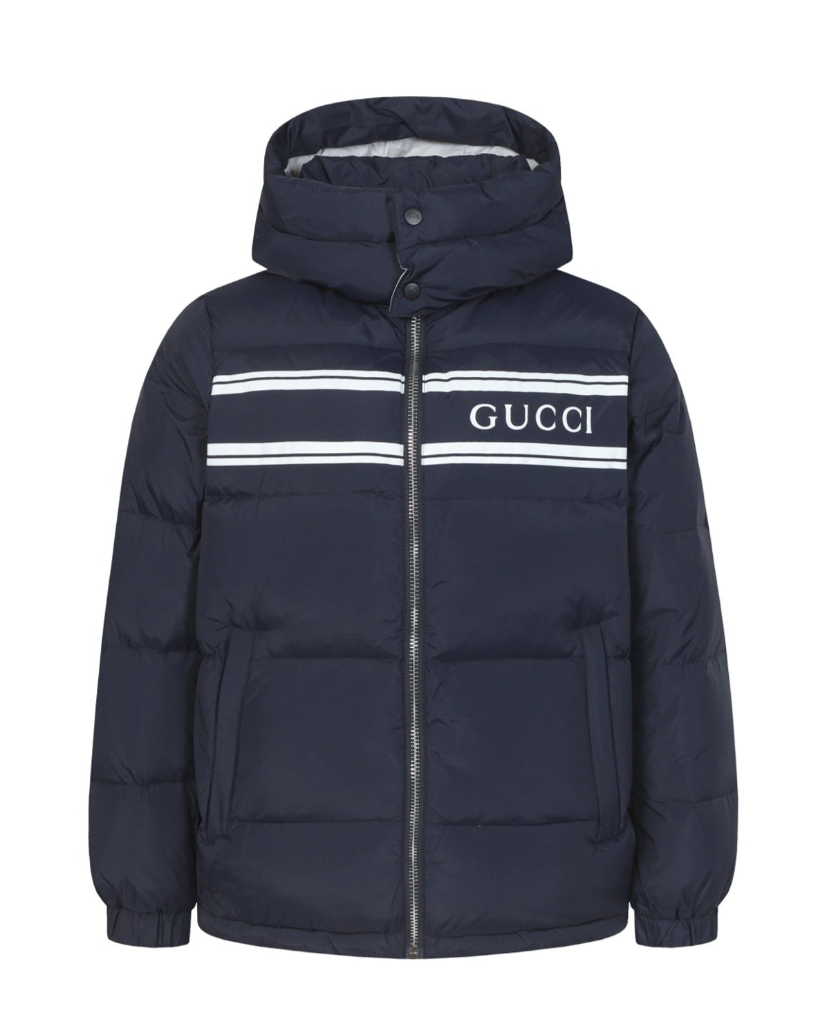 Detachable hooded down jacket