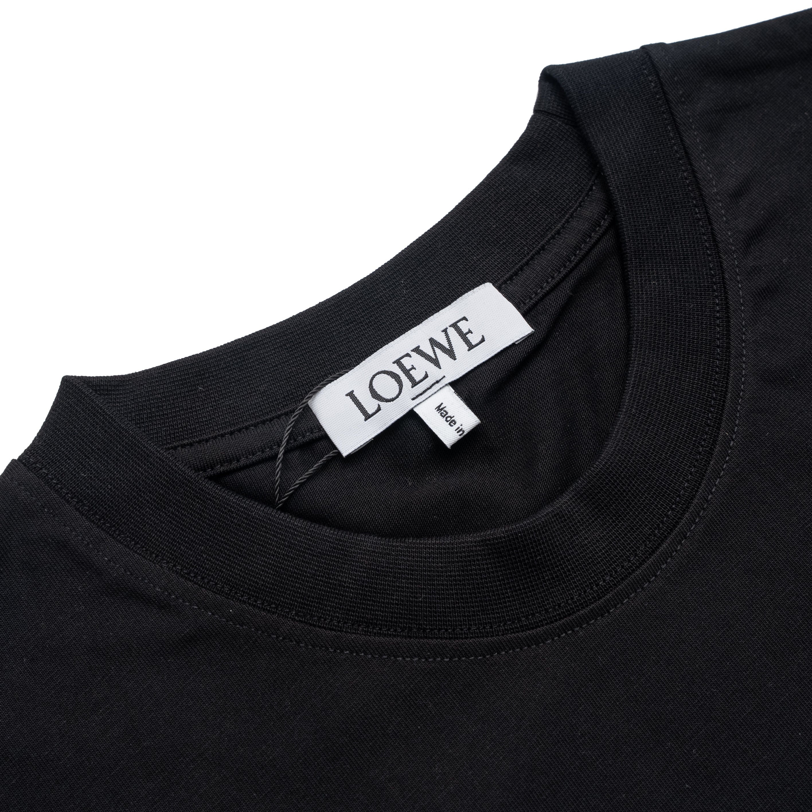 Fashion embroidered round neck cotton T-shirt