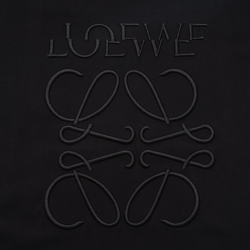 Fashion embroidered round neck cotton T-shirt