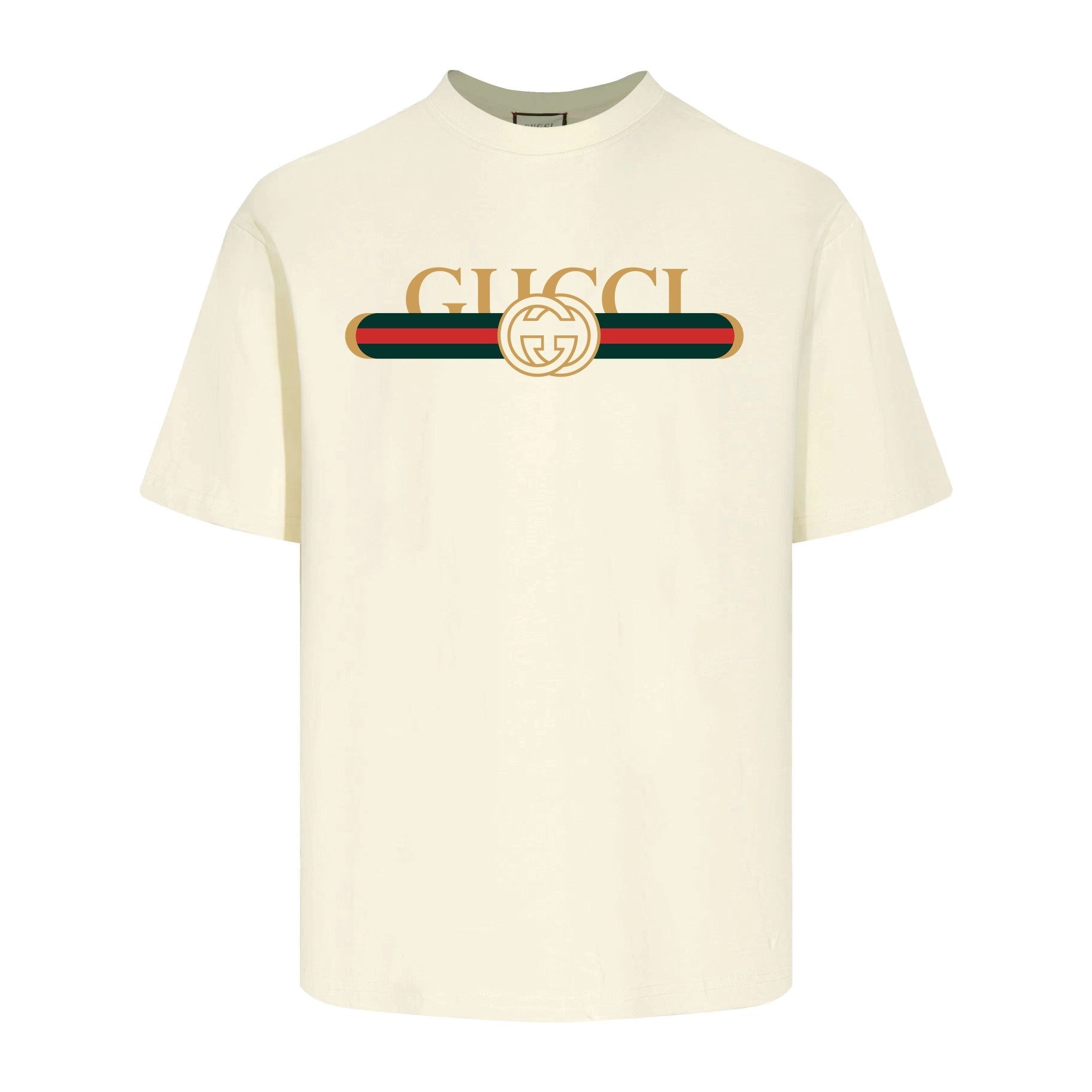 Printed crew neck cotton T-shirt