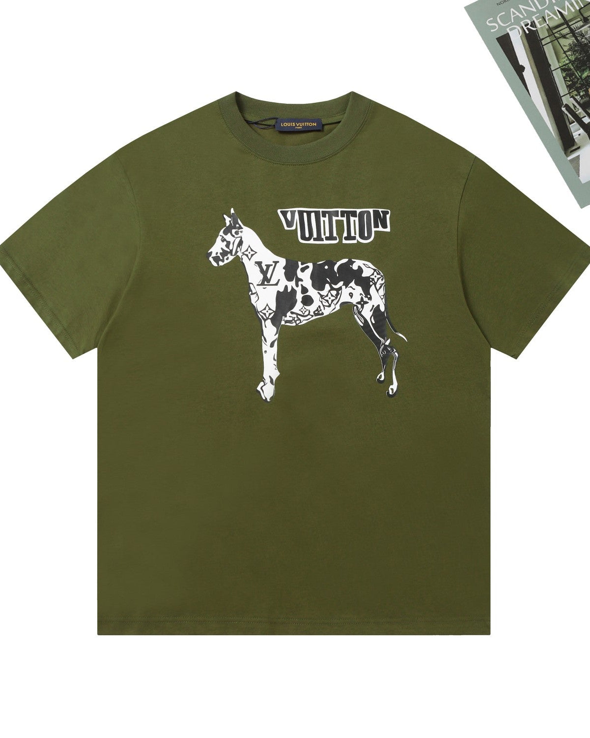 Horse print cotton T-shirt