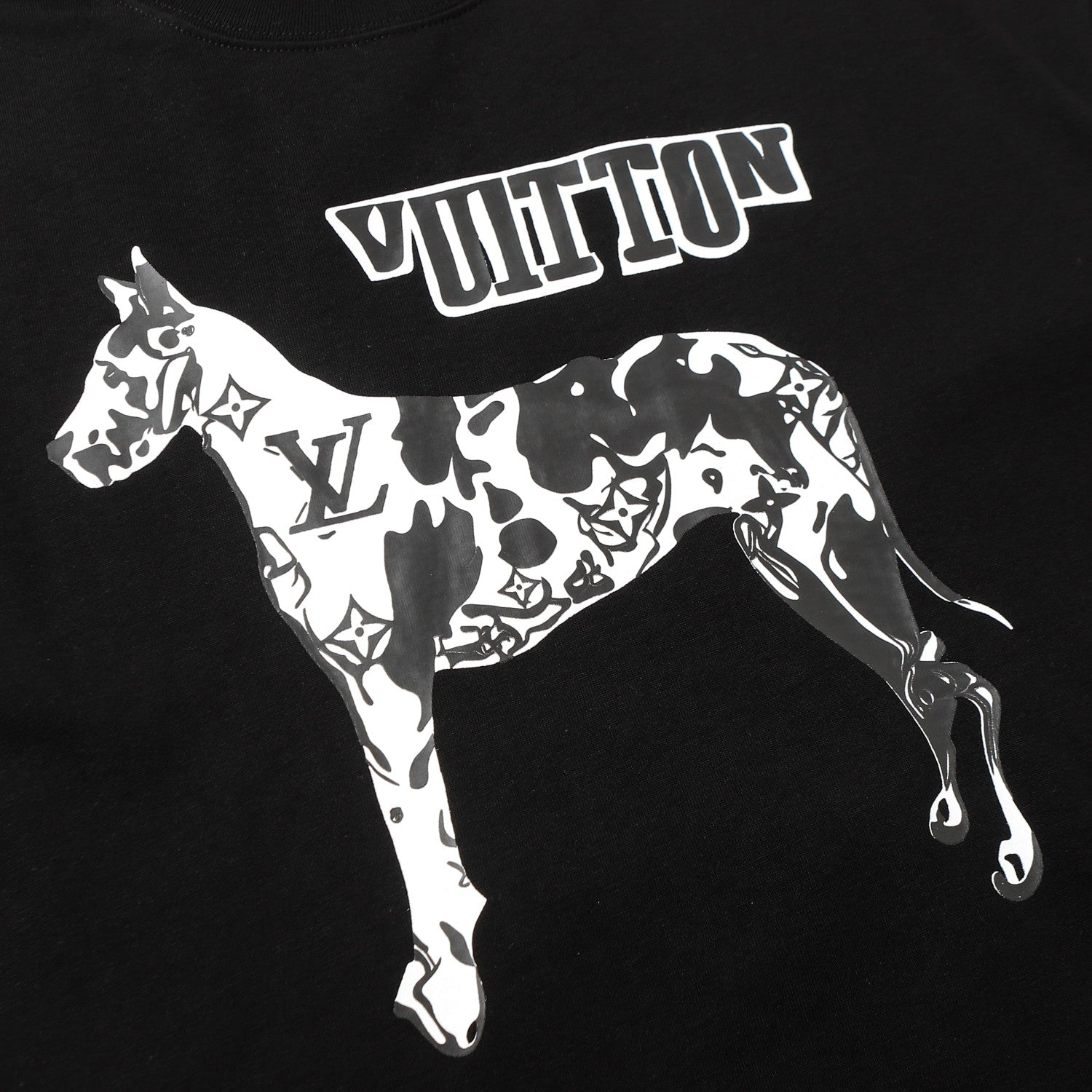Horse print cotton T-shirt