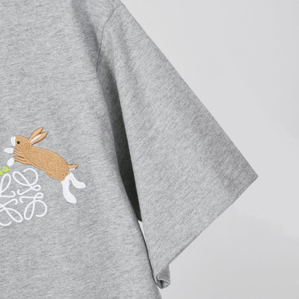 Embroidered cotton T-shirt