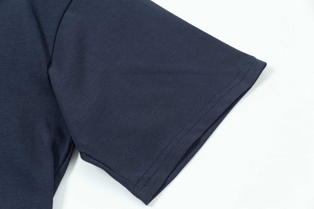 Simple embroidered cotton T-shirt