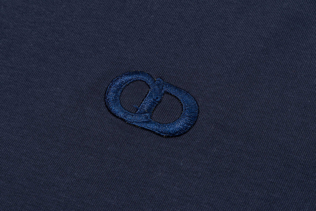 Simple embroidered cotton T-shirt