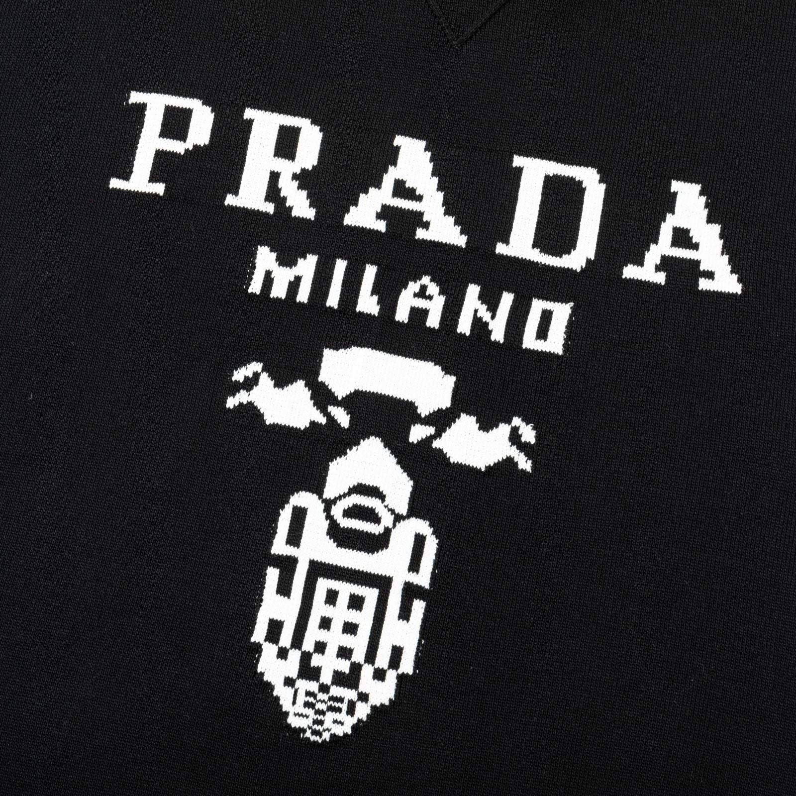 Knitted crew neck cotton T-shirt